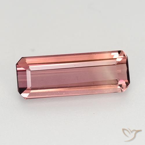 1.65ct Natürlicher tiefrosa Turmalin, Smaragdschliff, VVS