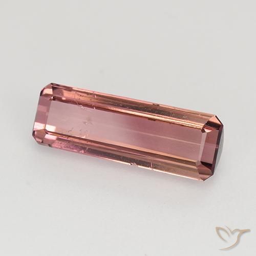 9,17 ctw natürlicher orange-rosa Turmalin, Oktagonschliff, VS-SI