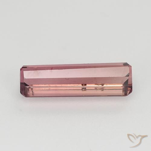 9,17 ctw natürlicher orange-rosa Turmalin, Oktagonschliff, VS-SI