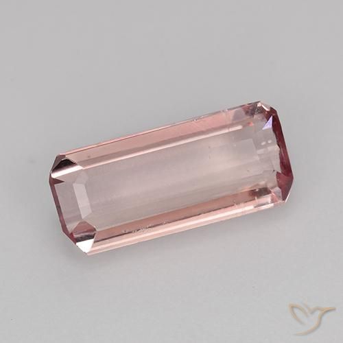 1.77ct Natürlicher Light Candy Apfelrot Turmalin, Smaragdschliff, VVS-VS