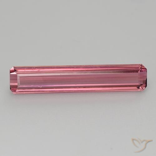1.53ct Natürlicher rötlich-rosa Turmalin, Smaragdschliff, VVS-VS