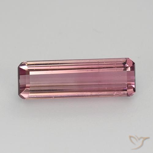 1.70ct Natürlicher rötlich-rosa Turmalin, Smaragdschliff, VS