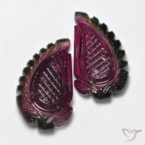26.81 ct natürliche dunkellila Turmalin-Edelsteine, Fantasie, Lichtdurchlässig