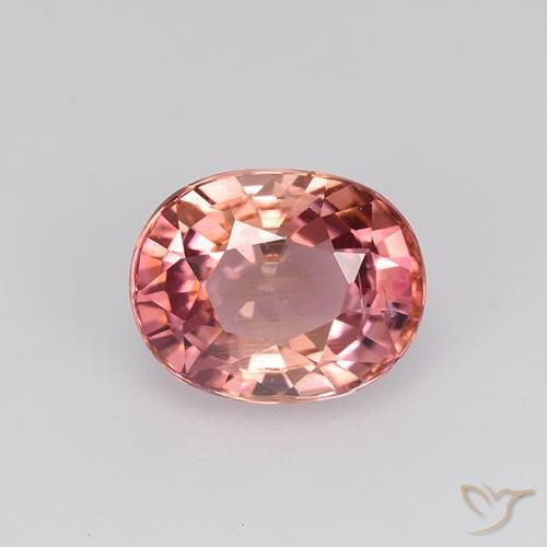 1.48ct Natürlicher Rosenholz Rosa Turmalin, Oval, VVS-VS, Photo A