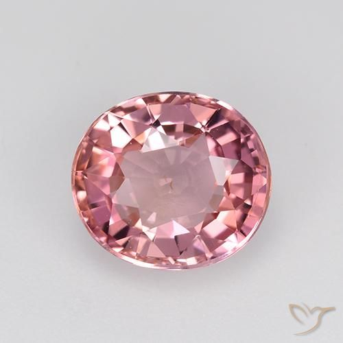 1.68ct Natürlicher pink Turmalin, Oval, VVS-VS