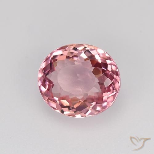 9,17 ctw natürlicher Helles Hot Pink Turmalin, Oval, VVS-VS