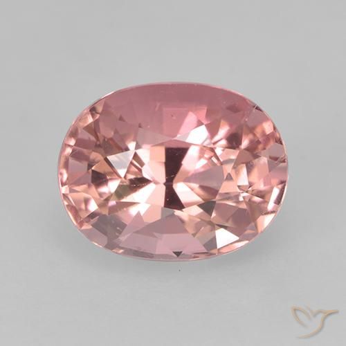 1.63ct Natürlicher hellrosa Turmalin, Oval, VVS-VS