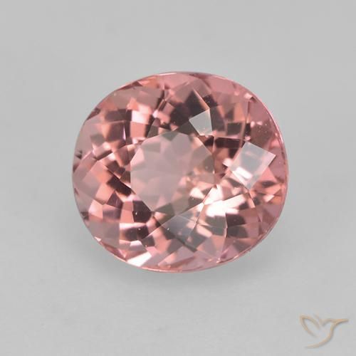 9,17 ctw natürlicher hellrosa Turmalin, Oval, VVS
