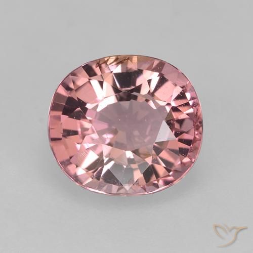 1.57ct Natürlicher tiefrosa Turmalin, Oval, VVS-VS