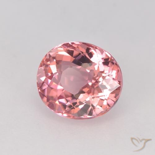 9,17 ctw natürlicher Kaugummi Rosa Turmalin, Oval, VVS-VS