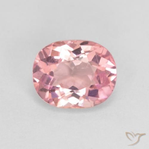 1.32ct Natürlicher Hellrosa Kaugummi Turmalin, Oval, VVS-VS