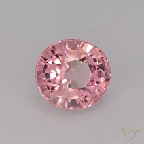 9,17 ctw natürlicher hellrosa Turmalin, Oval, VVS-VS