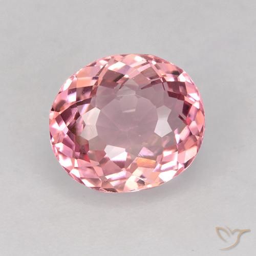 1.60ct Natürlicher Kaugummi Rosa Turmalin, Oval, VVS-VS
