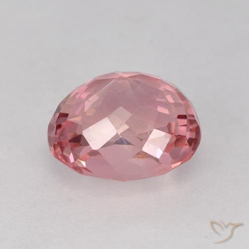 9,17 ctw natürlicher Kaugummi Rosa Turmalin, Oval, VVS-VS