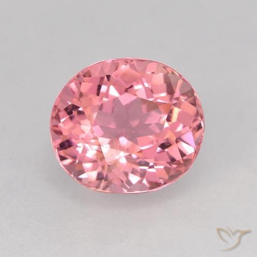 1.57ct Natürlicher Mittelrosa Turmalin, Oval, VVS-VS
