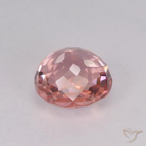 9,17 ctw natürlicher orange-rosa Turmalin, Oval, VVS-VS