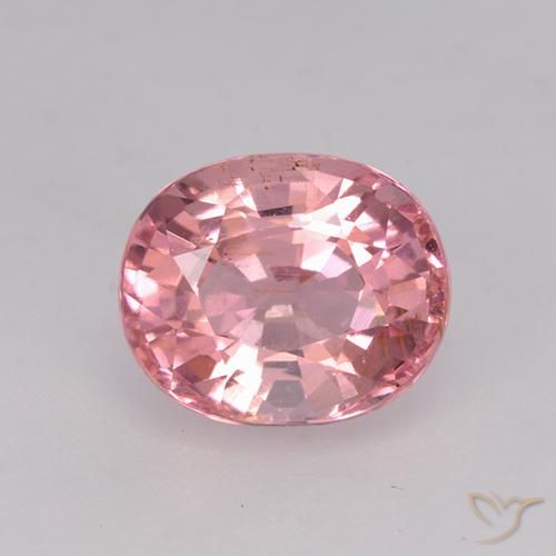 1.66ct Natürlicher Helles Hot Pink Turmalin, Oval, VS
