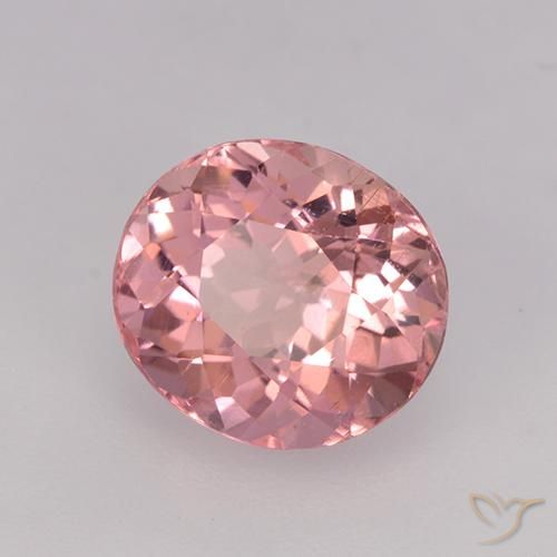 9,17 ctw natürlicher Kaugummi Rosa Turmalin, Oval, VVS-VS
