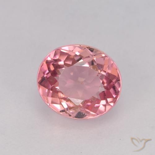 1.65ct Natürlicher hellrosa Turmalin, Oval, VVS-VS