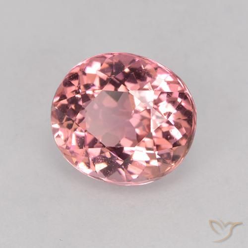 9,17 ctw natürlicher Kaugummi Rosa Turmalin, Oval, VVS-VS