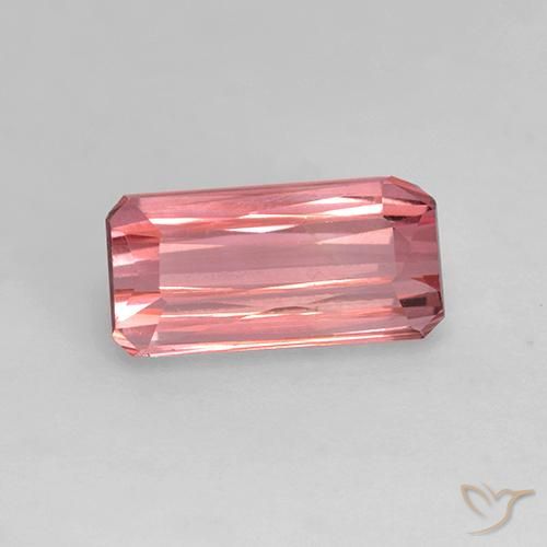1.27ct Natürlicher hellrosa Turmalin, Smaragdschliff, VVS-VS
