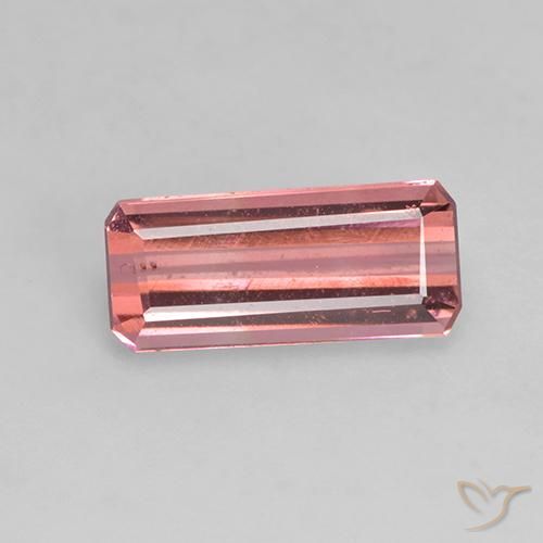 1.07ct Natürlicher Mittelrosa Turmalin, Smaragdschliff, VVS-VS