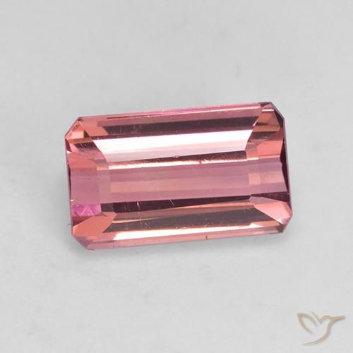 1.80ct Natürlicher Intensives Rosa Turmalin, Smaragdschliff, VVS-VS