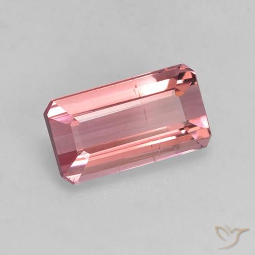 9,17 ctw natürlicher orange-rosa Turmalin, Oktagonschliff, VVS-VS