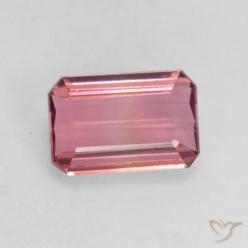 1.49ct Natürlicher Mittelrosa Turmalin, Smaragdschliff, VVS-VS