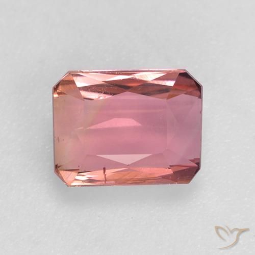 1.04ct Natürlicher Intensives Rosa Turmalin, Smaragdschliff, VS