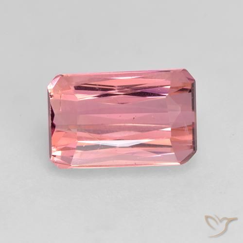 1.14ct Natürlicher Helles Hot Pink Turmalin, Smaragdschliff, VVS-VS