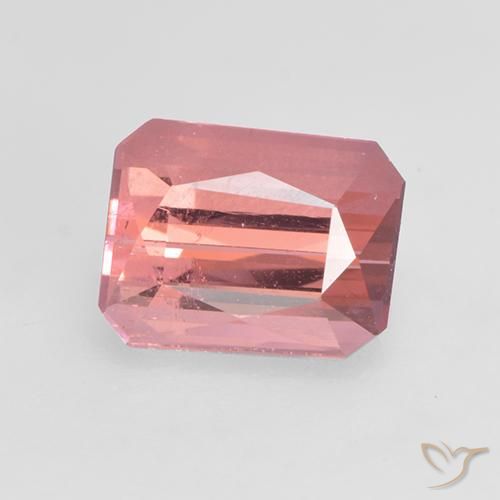 1.14ct Natürlicher Mittelrosa Turmalin, Oktagonschliff, VVS-VS, Photo A