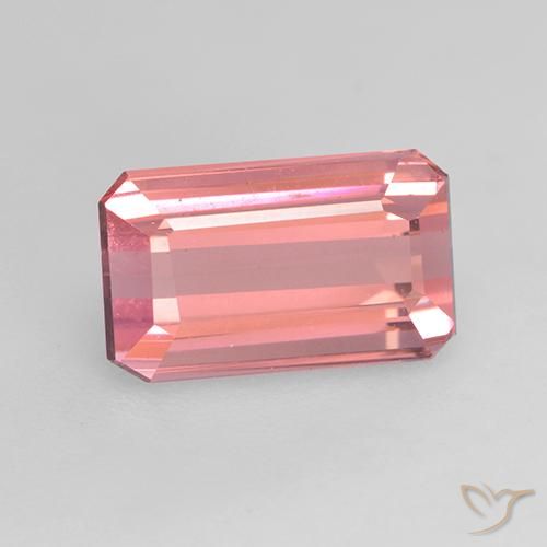 1.55ct Natürlicher Kaugummi Rosa Turmalin, Smaragdschliff, VVS-VS