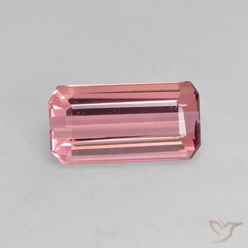 1.12ct Natürlicher Mittelrosa Turmalin, Oktagonschliff, VVS-VS, Photo A