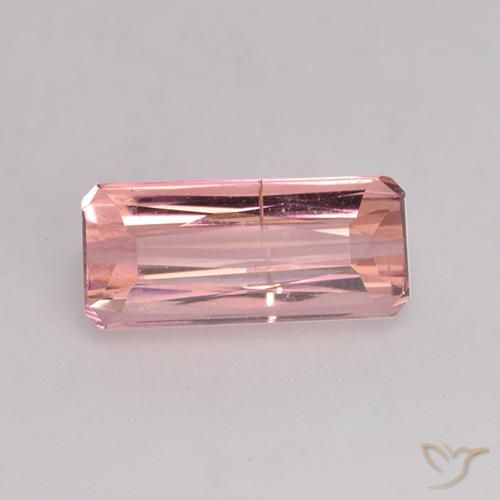 1.28ct Natürlicher Kaugummi Rosa Turmalin, Smaragdschliff, SI