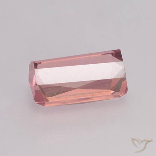 9,17 ctw natürlicher orange-rosa Turmalin, Oktagonschliff, VS