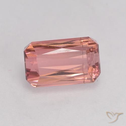 1.52ct Natürlicher Mittelrosa Turmalin, Smaragdschliff, VS-SI