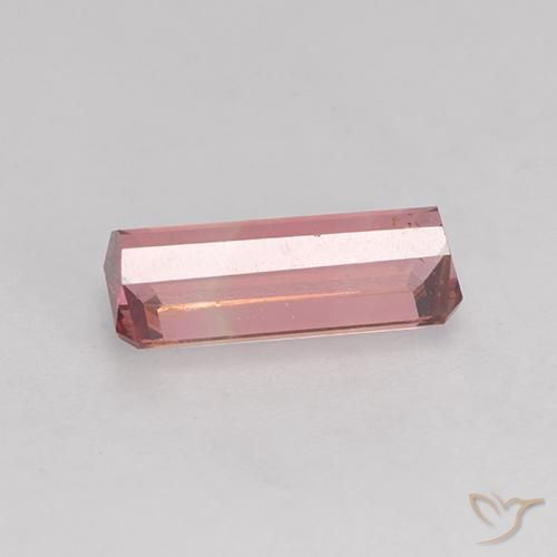 9,17 ctw natürlicher orange-rosa Turmalin, Oktagonschliff, VS