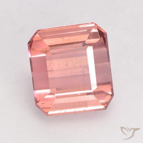1.93ct Natürlicher Mittelrosa Turmalin, Smaragdschliff, VS