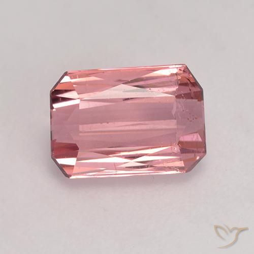 1.76ct Natürlicher Mittelrosa Turmalin, Smaragdschliff, VS