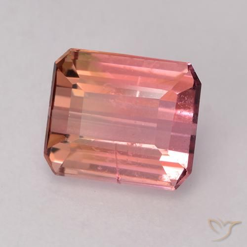 9,17 ctw natürlicher rötlich-rosa Turmalin, Oktagonschliff, VS-SI
