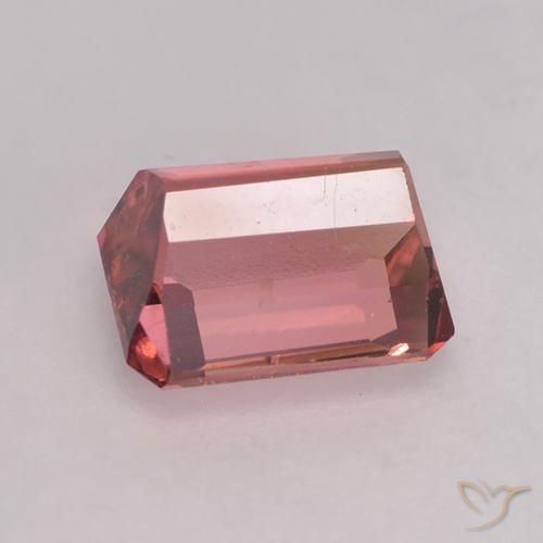 9,17 ctw natürlicher rötlich-rosa Turmalin, Oktagonschliff, VS-SI