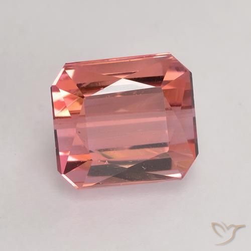 9,17 ctw natürlicher Dunkelpink Turmalin, Oktagonschliff, VS