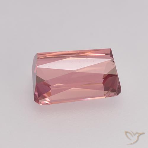 9,17 ctw natürlicher orange-rosa Turmalin, Oktagonschliff, VVS-VS