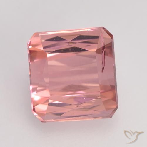 1.46ct Natürlicher Mittelrosa Turmalin, Smaragdschliff, VS-SI