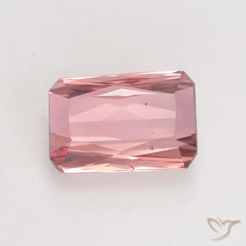 1.54ct Natürlicher orange-rosa Turmalin, Smaragdschliff, VS