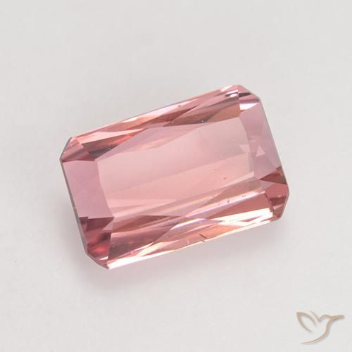 9,17 ctw natürlicher orange-rosa Turmalin, Oktagonschliff, VS
