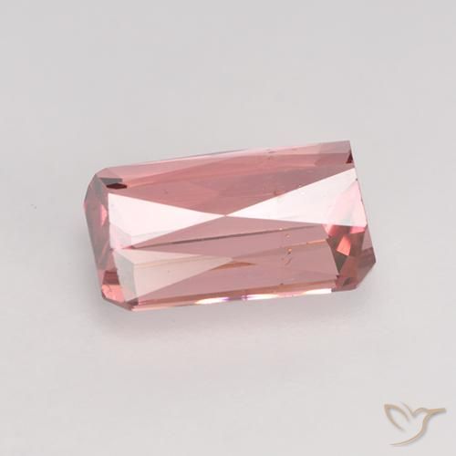 9,17 ctw natürlicher orange-rosa Turmalin, Oktagonschliff, VS