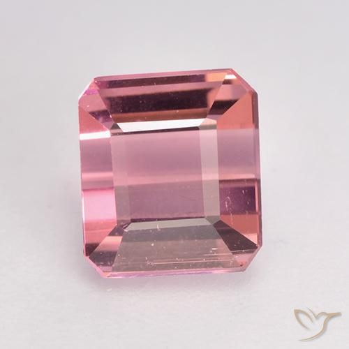 1.27ct Natürlicher hellrosa Turmalin, Smaragdschliff, VVS-VS