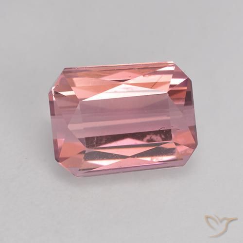 1.34ct Natürlicher Helles Hot Pink Turmalin, Smaragdschliff, VVS-VS